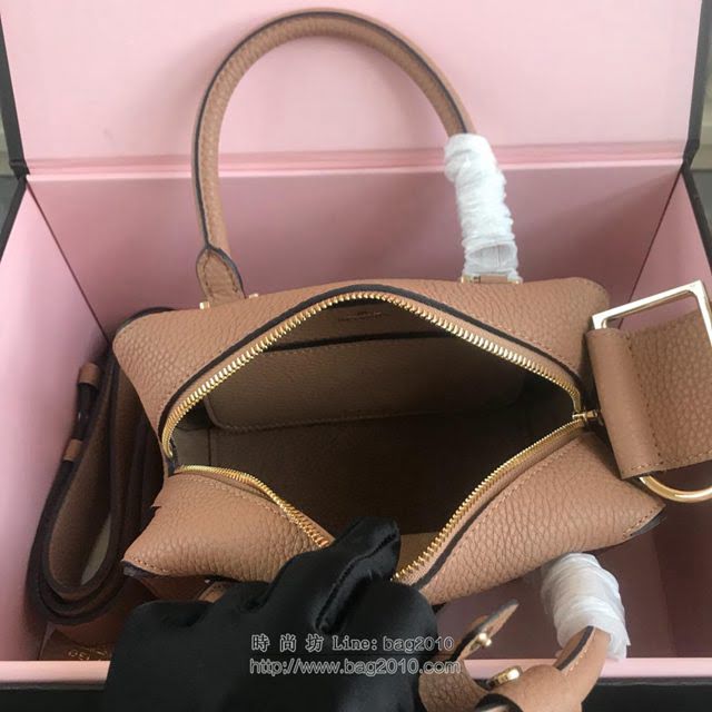 DELVAUX女包 Delvau單肩斜挎包 半手工Cool box 小號 德爾沃女手提包 手拎包 奶茶  fcs1187